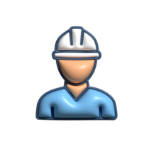 3D Render of Architect Icon Building Design, Architecture, and Creative Planning Symbol png