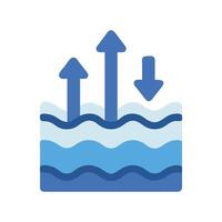 Water cycle diagram showing evaporation and precipitation process vector
