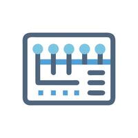 Sound Mixing Console Icon Audio Production Control vector