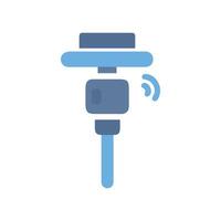 Smart Irrigation System Icon with Wireless Connectivity Feature vector