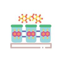 Lab tests with molecular biology concept illustration vector