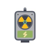 Radioactive battery energy power nuclear symbol icon concept vector