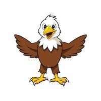 Cartoon Eagle Illustration Cheerful and Friendly vector