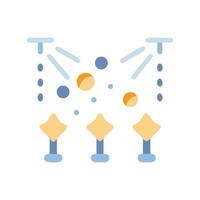 Spotlight Illumination with Stand Icon Illustration for Design vector