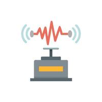 Cartoon detonation box with signal isolated on black vector