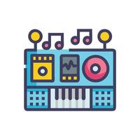 Stylish Synth Icon Modern Music Technology and Creativity vector