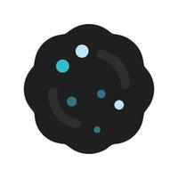 Abstract Dark Blob with Light Blue Spots Illustration vector