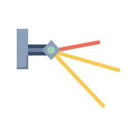 Abstract light source with multiple beams and color vector