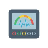 Data monitoring interface with performance graph and controls vector