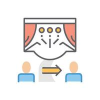 Audience targeting with personalized ads and marketing strategy vector