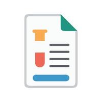 Colorful data report document icon illustration design vector