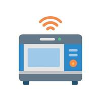Wireless router illustration, internet access point with antenna vector
