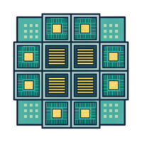 Abstract tech background. Digital circuit board pattern. png