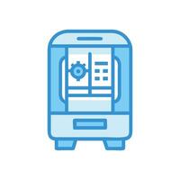 3D Printing Machine Icon Innovation and Modern Technology vector
