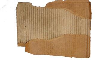 Torn Cardboard pattern background with white background photo