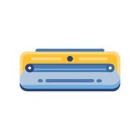 Yellow and Blue Slide Projector, Flat Icon Design vector
