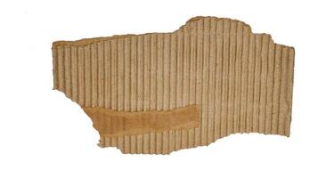 Brown paper texture cardboard with torn for design background photo