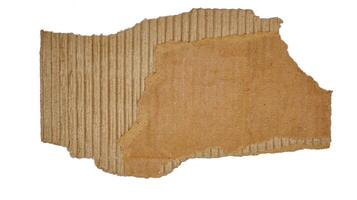 Old brown paper box texture or cardboard with torn for design background photo
