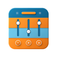 App interface with audio equalizer settings. png