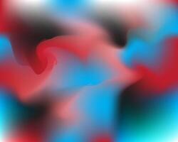 Abstract blurred background with smooth transitions of red blue and black for modern design vector