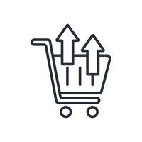 checkout line icon style vector