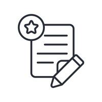 wishlist line icon style vector
