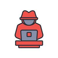 anonymous icon colours collection vector