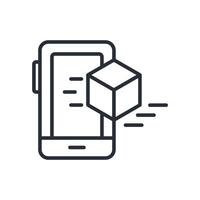 delivery app line icon style vector