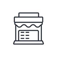 open line icon style vector
