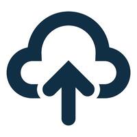 simple upload icon vector