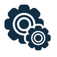 simple setting icon vector