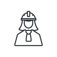 site manager icons isolated on White Background. Flat style design vector