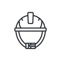 helmet protection icons isolated on White Background. Flat style design vector