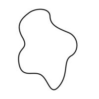 A black and white drawing of a shape abstract design vector