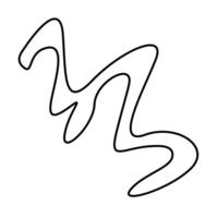 A line drawing of abstract design vector