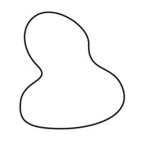 A black and white outline of a shapes vector
