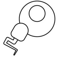 Fertilization sperm icon vector