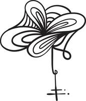 Symbol elements design - abstract butterfly style - for template, logo, tattoo, and design asset vector