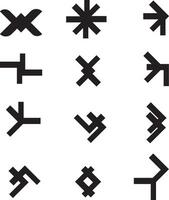 Sign elements design vector