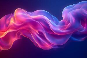 Abstract Colorful Waves with Gradient Light Effects for Digital Art and Design photo