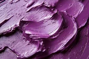 Vivid Purple Paint Texture for Art and Design Projects photo