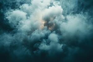 Mysterious Cloud Formations with Ethereal Lighting for Abstract Themes photo