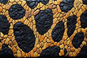 Abstract Textured Art with Gold and Black Patterns for Creative Design photo