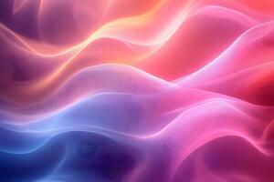 Vibrant Abstract Wave Pattern in Gradient Hues for Modern Design Projects photo