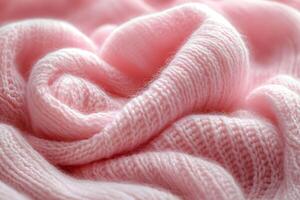 Cozy and Soft Pink Wool Fabric Texture for Design and Craft Inspiration photo