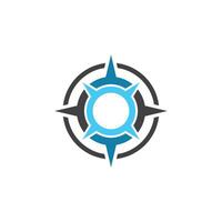 compass logo template vector