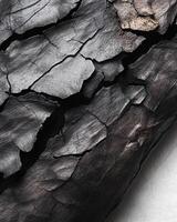 Close-Up of Cigar Ash Creating Intricate, Delicate Patterns on White Surface photo