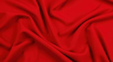 Abstract design showcasing the movement and textures of draped crimson fabric photo