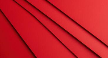 Dynamic composition of layered vivid crimson planes with subtle shadows photo