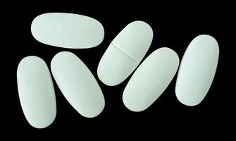 flat lay of drug pills photo